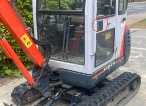 Mâner stânga cabină miniexcavator Kubota KX41 / KX41-2VC - Img 2