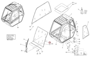 Parbriz Manitou 182108