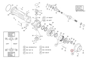 Pinion satelit reductor Manitou 729508 - Img 2
