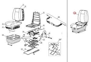 Scaun operator Manitou 253004 - Img 2
