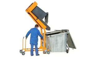 Statie golire containere gunoi 120-240 litri Bauer MKS-H - pompa manuala