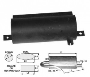 Toba esapament 380 mm pentru stivuitoare Hyster