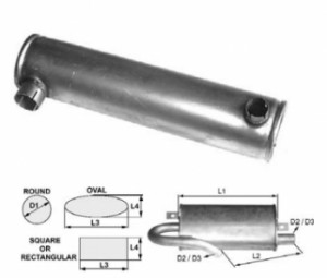 Toba esapament 550 mm pentru stivuitor Clark
