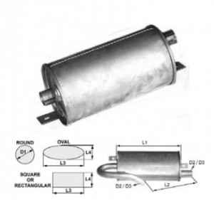 Toba esapament rotunda 300 mm pentru stivuitor Hyster