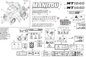 Autocolant identificare Manitou 271507 - Img 2