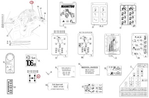 Autocolant identificare Manitou 33460 - Img 3