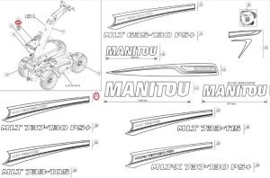 Autocolant identificare Manitou 52555964 - Img 3