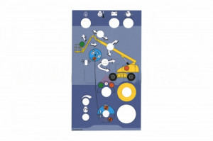 Autocolant panou control nacela Haulotte H21TX, H23TPX, H25TPX 307P217590