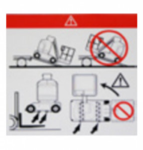 Autocolant pentru nacela Manitou 150VJR, 105VJR2, 110VJR2, 80VJR
