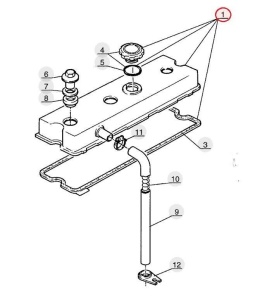 Capac culbutori complet Manitou 604031 - Img 3