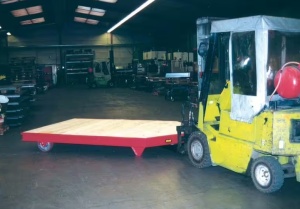 Carucior transport pe lamele de stivuitor 2500 x 2000 mm Bauer STS - Img 6