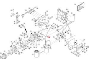 Conductă combustibil filtru–pompă injecție Manitou 747431