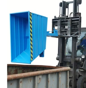 Container stivuitor cu functie de basculare 0.5mc 750kg, Bauer VD 500 - Img 4