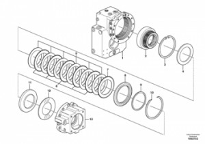Disc ambreiaj Volvo EW130, EW140C, EW140D, EW145B, EW160C, EW160D, EW170