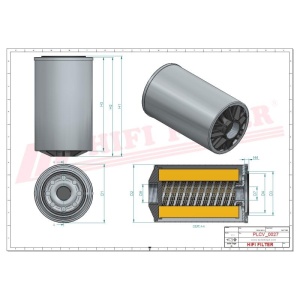 Filtru combustibil SN 1242, SN1242 compatibil Liebherr, Bomag, Hyundai - Img 2