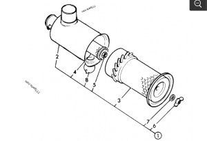 Filtru de aer - motor LD pentru buldoexcavator JCB 32/206002 - Img 2