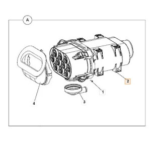 Filtru de aer principal JCB 3CX SA 16448, SA16448 JCB 32/925682 - Img 3