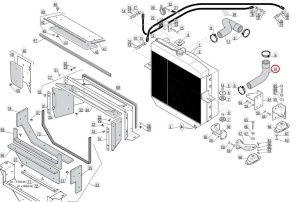 Furtun inferior radiator Manitou 248378