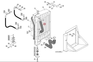 Furtun superior radiator Manitou 234944