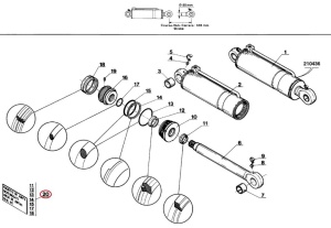Kit reparatie cilindru hidraulic Manitou 548990 - Img 3