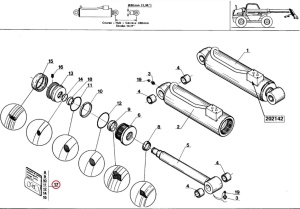 Kit reparatie cilindru inclinare Manitou 548115 - Img 3