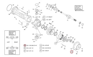 Pinion satelit reductor Manitou 706354