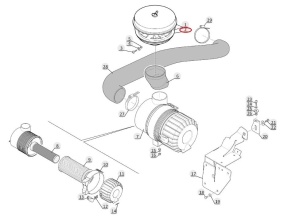 Prefiltru aer Manitou 5679962, 224927 - Img 2