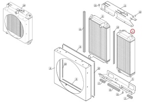 Radiator ulei hidraulic Manitou 750381