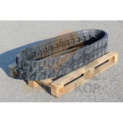 Senila cauciuc JCB Width: 230 mm, Pitch: 96 mm, Links: 33 · pas: Must be perfectly matched to the sprocket. An incorrect pitch will cause the chain to skip and destroy both components. Rubber track for mini excavators 23