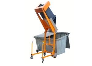 Statie golire containere gunoi 120-240 litri Bauer MKS-H - pompa manuala - Img 3