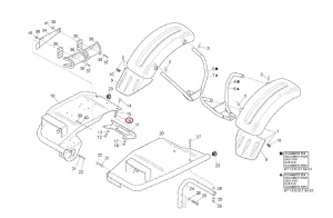 Tampon cauciuc radiator Manitou 74639