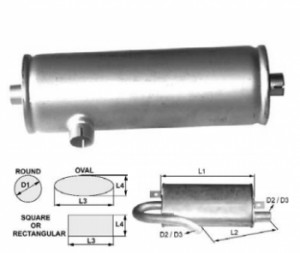 Toba de esapament 380 mm pentru stivuitoare Hyster