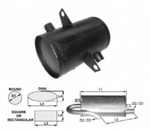Toba esapament rotunda 410 mm pentru stivuitoare Hyster