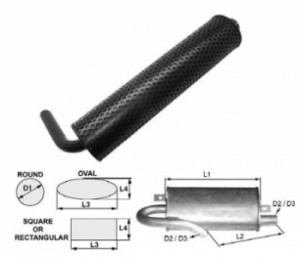 Toba esapament rotunda 710 mm 134TA7816 pentru stivuitoare Jungheinrich