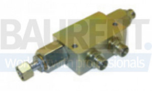 Valva bloc hidraulic dublu pilot 1/4" rampa hidraulica DHOLLANDIA