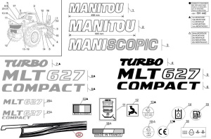 Autocolant identificare Manitou 52504845 - Img 1