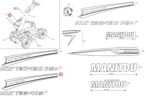 Autocolant identificare Manitou 52555963 - Img 2