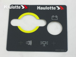 Autocolant panou comanda jos nacela Haulotte Star 6, 6P, 6PAE / 8S AC