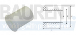Bucsa 26x38x44 mm lift hidraulic DHOLLANDIA