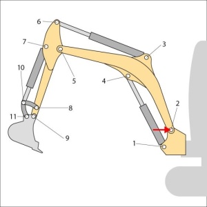 Bucse kingpost miniexcavator JCB 40x30mm min 831/100108 - Img 2
