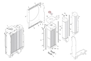 Bușon radiator Manitou 745061