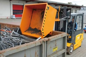 Container deseuri pentru manevrat cu caruciorul 0.5mc Bauer SGU-RZ-55 - Img 7