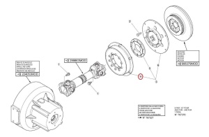 Cuplaj motor reductor unghiular Manitou 52509457 - Img 3