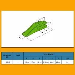 Dinte cupa Caterpillar 1000.3 - Img 2