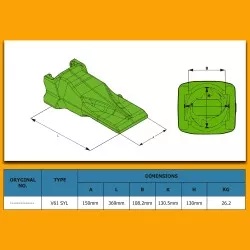 Dinte cupa Caterpillar 50, 60T TV61SYL - Img 2
