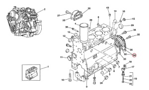 Etanșare motor Manitou 549366