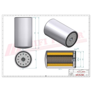 Filtru combustibil SN 55421, SN55421 compatibil Caterpillar, Claas, Atlas Copco - Img 1
