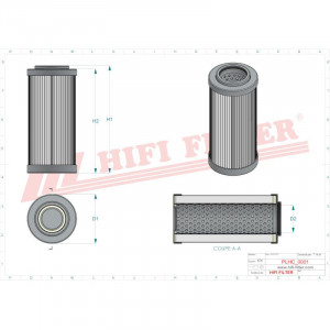 Filtru hidraulic SH75222SP, SH 75222 SP, Manitou 236095 - Img 3