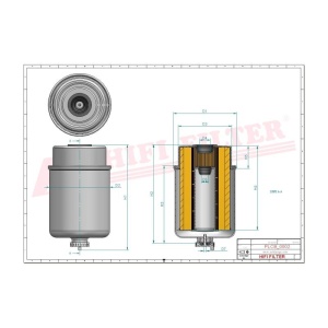 Filtru pt combustibil SN 70110, SN70110, John Deere RE62419 - Img 3