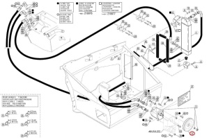 Fulie ventilator radiator Manitou 244289